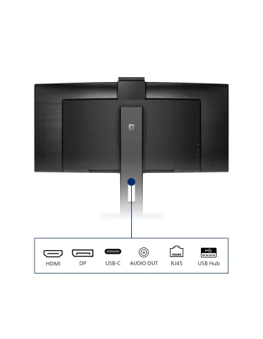 Philips P Line 346P1CRH 00 pantalla para PC 86,4 cm (34") 3440 x 1440 Pixeles UltraWide Quad HD LED Negro