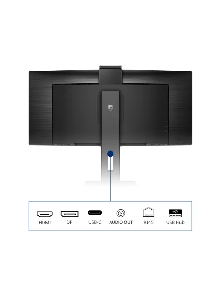 Philips P Line 346P1CRH 00 pantalla para PC 86,4 cm (34") 3440 x 1440 Pixeles UltraWide Quad HD LED Negro
