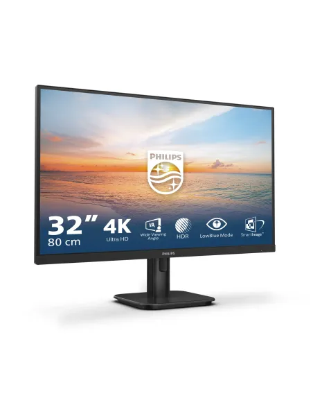 Philips 1000 series 32E1N1800LA 00 pantalla para PC 80 cm (31.5") 3840 x 2160 Pixeles 4K Ultra HD LCD Negro