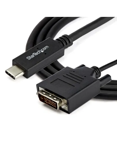 StarTech.com Cable de 2m USB-C a DVI - 1920 x 1200 - Negro