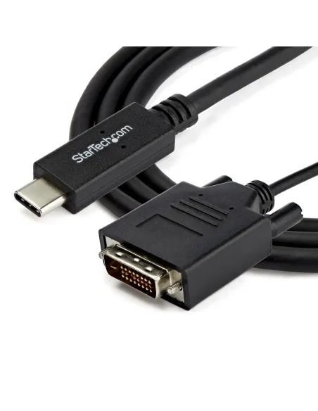 StarTech.com Cable de 2m USB-C a DVI - 1920 x 1200 - Negro