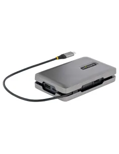 StarTech.com Adaptador Multipuertos USB-C - Vídeo USB Tipo C con Modo Alt de DP - HDMI 2.0 4K -VGA - Docking Station USB-C para 2