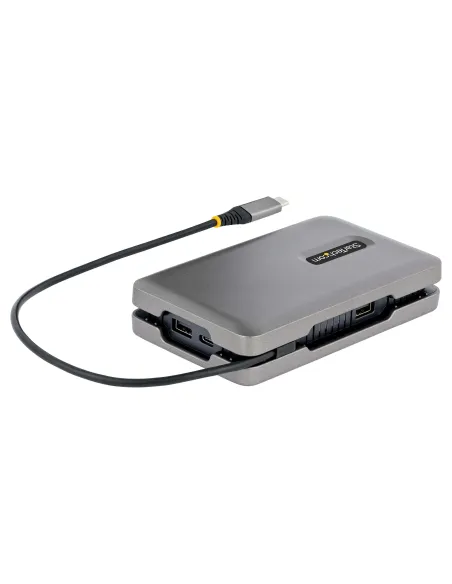 StarTech.com Adaptador Multipuertos USB-C - Vídeo USB Tipo C con Modo Alt de DP - HDMI 2.0 4K -VGA - Docking Station USB-C para
