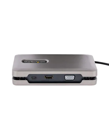 StarTech.com Adaptador Multipuertos USB-C - Vídeo USB Tipo C con Modo Alt de DP - HDMI 2.0 4K -VGA - Docking Station USB-C para