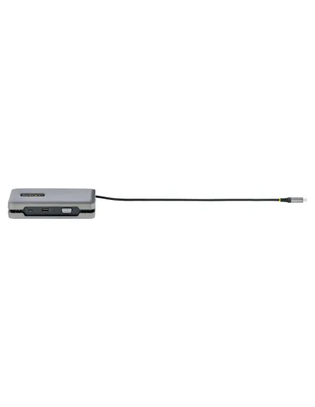 StarTech.com Adaptador Multipuertos USB-C - Vídeo USB Tipo C con Modo Alt de DP - HDMI 2.0 4K -VGA - Docking Station USB-C para