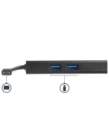 StarTech.com Adaptador Multipuertos USB-C - Docking Station Portátil USB-C 4K HDMI - con Entrega de Potencia de 60W - GbE - Hub