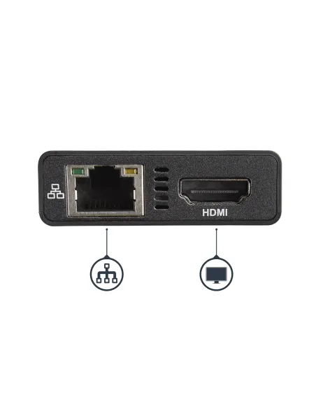 StarTech.com Adaptador Multipuertos USB-C - Docking Station Portátil USB-C 4K HDMI - con Entrega de Potencia de 60W - GbE - Hub