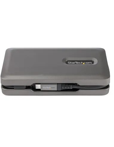 StarTech.com Adaptador Multipuertos USB-C - USB Tipo C a HDMI 2.0 4K a 60Hz - Hub Ladrón USB de 2 Puertos de 10Gbps - con PD de