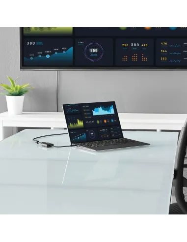 StarTech.com Adaptador USB C a VGA - Negro - 1080p - Convertidor de Vídeo para su MacBook Pro - Dongle de Pantalla USB Tipo C a