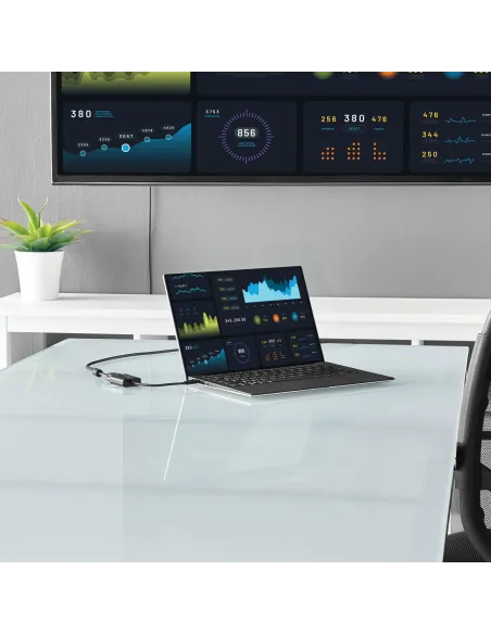 StarTech.com Adaptador USB C a VGA - Negro - 1080p - Convertidor de Vídeo para su MacBook Pro - Dongle de Pantalla USB Tipo C a
