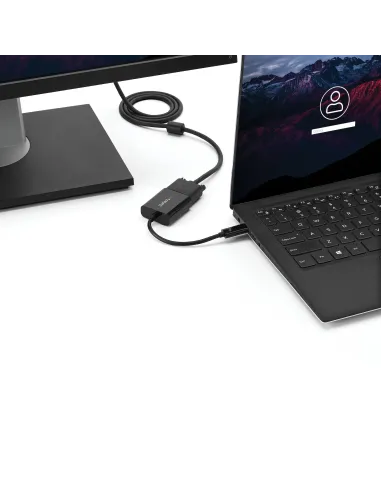 StarTech.com Adaptador USB C a VGA - Negro - 1080p - Convertidor de Vídeo para su MacBook Pro - Dongle de Pantalla USB Tipo C a