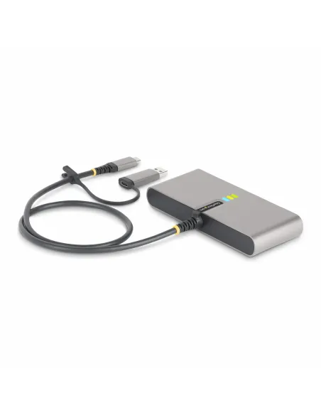 StarTech.com Hub Ladrón USB-C de 2 Puertos USB-A de 5Gbps con Red RJ45 Ethernet Gigabit y Puerto Serie DB9 RS232 FTDI -