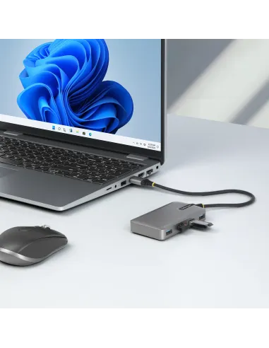 StarTech.com Hub USB de 4 Puertos - USB 3.0 de 5Gbps - Alimentado por el Bus - Concentrador de 4 Puertos USB-A con Alimentación