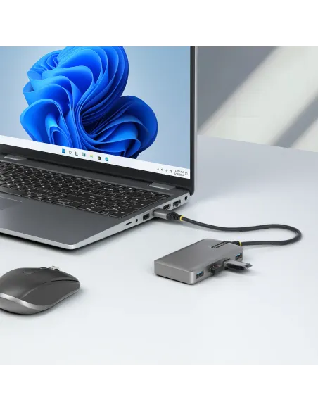 StarTech.com Hub USB de 4 Puertos - USB 3.0 de 5Gbps - Alimentado por el Bus - Concentrador de 4 Puertos USB-A con Alimentación