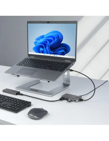StarTech.com Hub USB de 4 Puertos - USB 3.0 de 5Gbps - Alimentado por el Bus - Concentrador de 4 Puertos USB-A con Alimentación