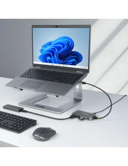 StarTech.com Hub USB de 4 Puertos - USB 3.0 de 5Gbps - Alimentado por el Bus - Concentrador de 4 Puertos USB-A con Alimentación