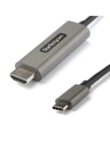 StarTech.com Cable 4m USB C a HDMI 4K de 60Hz con HDR10 - Adaptador de Vídeo USB Tipo C a HDMI 2.0b Ultra HD 4K - Convertidor
