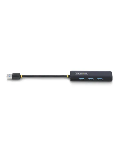 StarTech.com Hub USB-A de 4 Puertos - Ladrón USB de 4 Puertos - Alimentado por el Bus - USB 3.0 de 5Gbps - Hub Portátil para