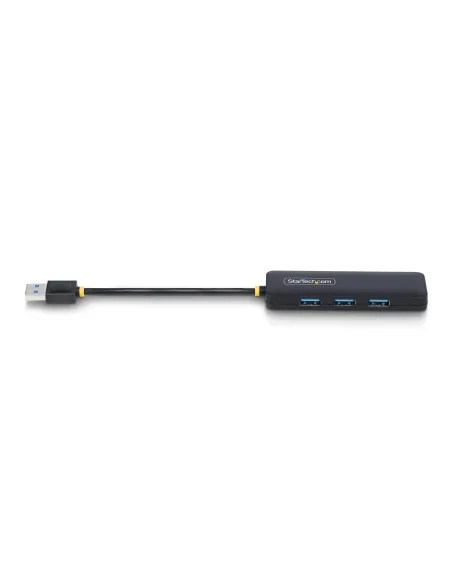 StarTech.com Hub USB-A de 4 Puertos - Ladrón USB de 4 Puertos - Alimentado por el Bus - USB 3.0 de 5Gbps - Hub Portátil para