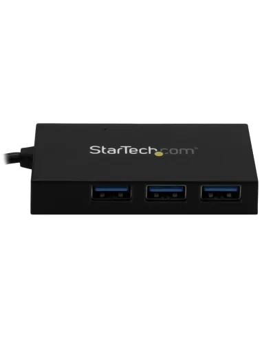 StarTech.com Hub USB 3.0 de 4 Puertos - Hub USB Tipo-A con 1 Puerto USB-C y 3 Puertos USB-A - Alimentación por Bus USB - Hub