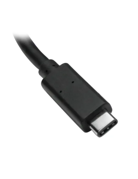 StarTech.com Concentrador USB 3.0 de 3 Puertos con USB-C y Ethernet Gigabit - 5Gbps - Con Adaptador de Alimentación