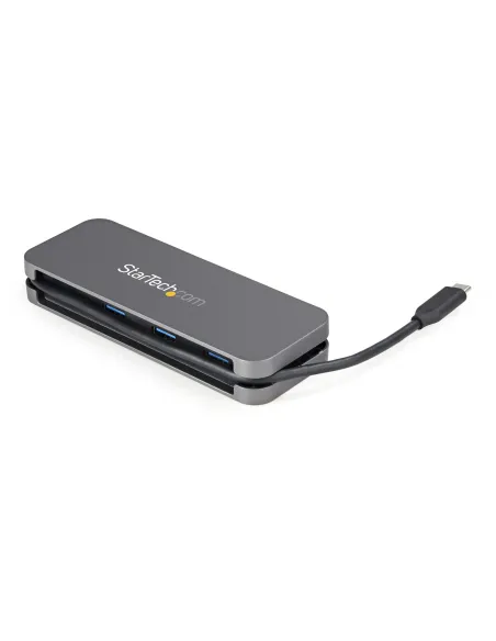 StarTech.com Hub USB C de 4 Puertos - 3 USB-A 1 USB-C - Ladrón USB 3.0 Tipo C (USB 3.2 Gen 1) - Alimentado por el Bus - Hub