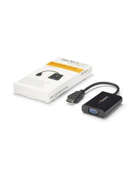 StarTech.com Cable Adaptador Externo Conversor de Vídeo y Audio HDMI a VGA - 1920x1200