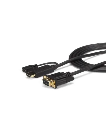 StarTech.com Cable de 3m Conversor Activo HDMI a VGA - Adaptador 1920x1200 1080p