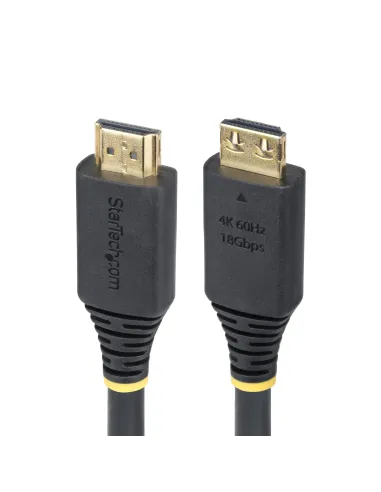 StarTech.com Cable HDMI de Alta Velocidad de 4,5m con Conectores con Agarre - 4K 60Hz 1440p 144Hz - HDR10 HDCP 2.2 ARC - 18Gbps