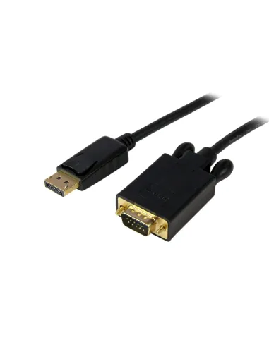 StarTech.com Cable 3m de Vídeo Adaptador Conversor DisplayPort DP a VGA - Convertidor Activo - 1080p - Negro