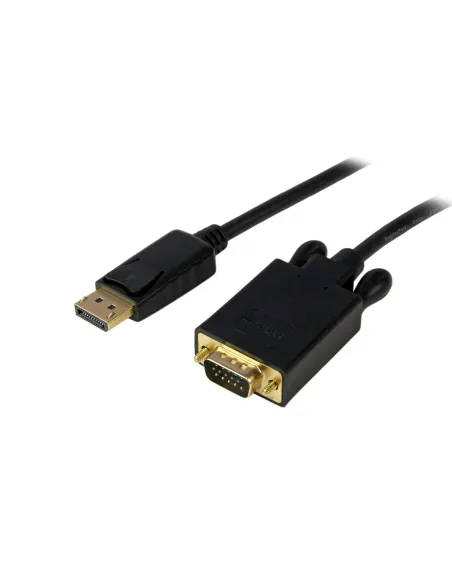 StarTech.com Cable 3m de Vídeo Adaptador Conversor DisplayPort DP a VGA - Convertidor Activo - 1080p - Negro