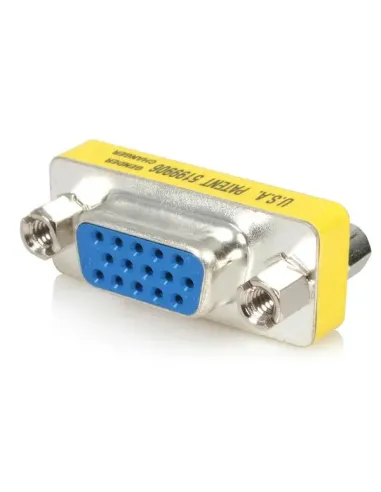 StarTech.com Adaptador Cambiador de Género VGA - Acoplador Unión de Conectores HD15 Hembra a Hembra