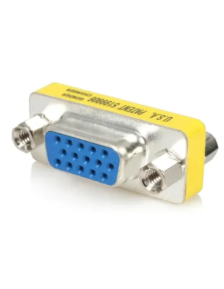 StarTech.com Adaptador Cambiador de Género VGA - Acoplador Unión de Conectores HD15 Hembra a Hembra