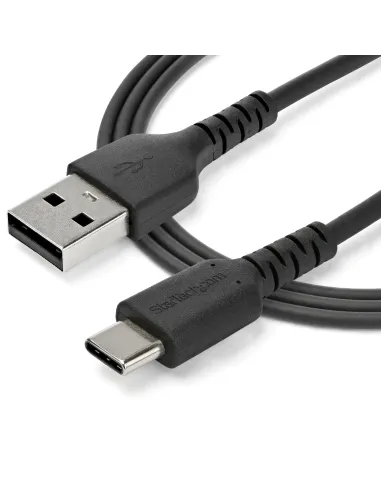 StarTech.com Cable de Carga USB-A a USB-C de 1m - Cable de Carga Rápida y Sincronización USB 2.0 de Servicio Pesado - Cable de