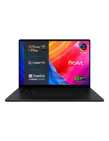 ASUS ProArt P16 OLED H7606WP-RJ079X Copilot+ PC - Ordenador Portátil 16" WQXGA+ 120Hz (AMD Ryzen AI 9 HX 370, 64GB RAM, 2TB