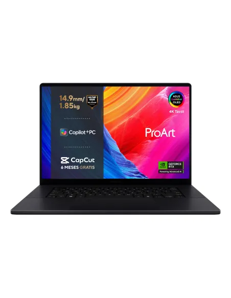 ASUS ProArt P16 OLED H7606WP-RJ079X Copilot+ PC - Ordenador Portátil 16" WQXGA+ 120Hz (AMD Ryzen AI 9 HX 370, 64GB RAM, 2TB