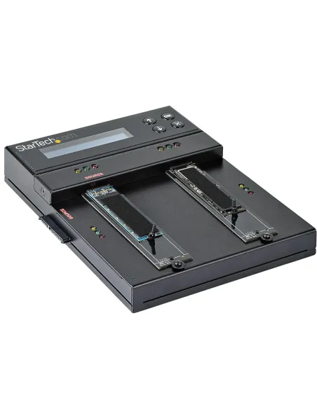 StarTech.com Clonador y Borrador Autónomo de Unidades de Almacenamiento SATA M.2 - NVMe M.2 - Duplicador Copiador Externo