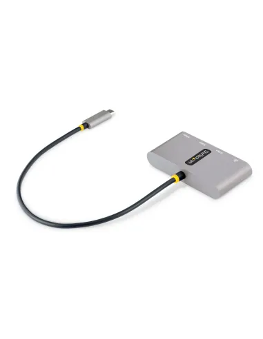 StarTech.com Hub Adaptador USB-C con Ethernet de 3 Puertos USB-A - Red Ethernet Gigabit RJ45 - USB 3.0 5Gbps - Alimentado por