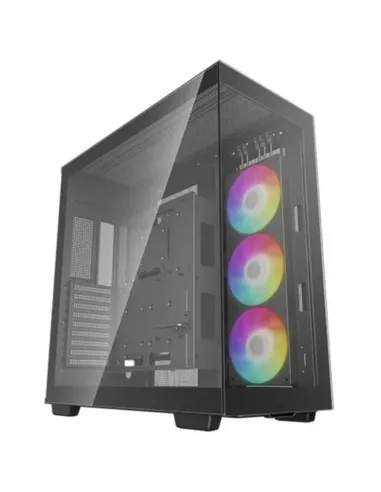 Caja ordenador gaming deepcool atx ch780 argb cristal templado negro