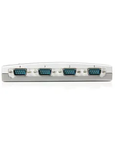 StarTech.com Hub Concentrador USB a 4 Puertos Serie RS232 - Ladrón Serie DB9 - Adaptador USB a Serie 2