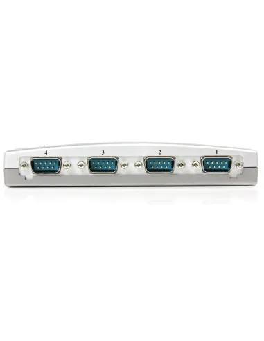 StarTech.com Hub Concentrador USB a 4 Puertos Serie RS232 - Ladrón Serie DB9 - Adaptador USB a Serie