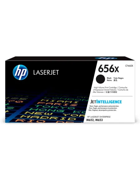 HP Cartucho de tóner Original HP LaserJet 656X negro de alta capacidad HP Cartucho de tóner Original HP LaserJet 656X negro de alta capacidad