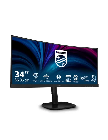 Philips 3000 series 34B2U3600C 00 pantalla para PC 86,4 cm (34") 3440 x 1440 Pixeles Wide Quad HD LCD Negro