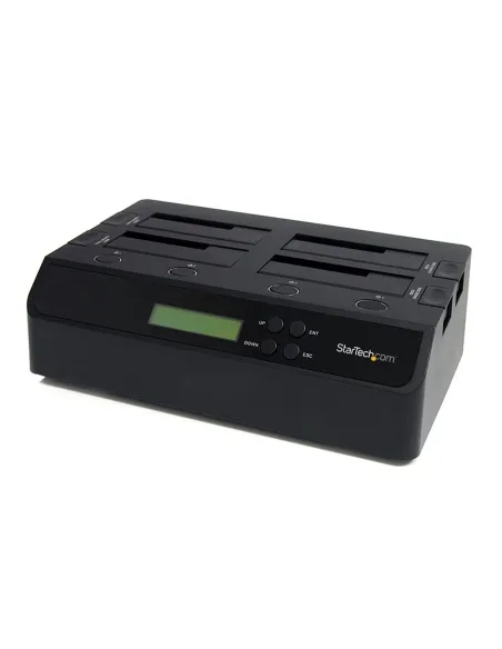 StarTech.com Clonador Borrador Autónomo USB 3.0   eSATA a SATA de 4 Bahías para Discos Duros y SSDs 1 3 - Docking Station -