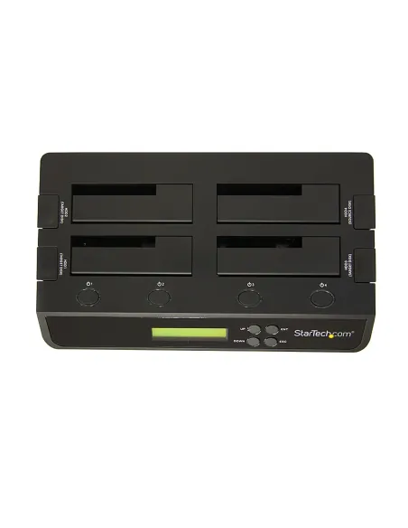 StarTech.com Clonador Borrador Autónomo USB 3.0   eSATA a SATA de 4 Bahías para Discos Duros y SSDs 1 3 - Docking Station -