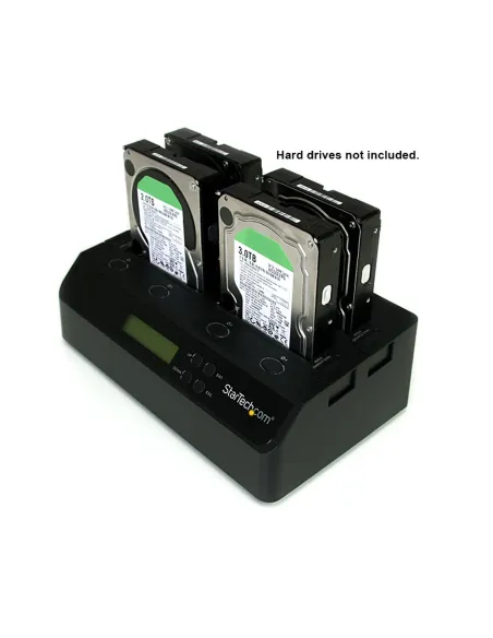 StarTech.com Clonador Borrador Autónomo USB 3.0   eSATA a SATA de 4 Bahías para Discos Duros y SSDs 1 3 - Docking Station -