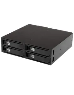 StarTech.com Backplane Rack Móvil 5,25 Pulgadas a 4 Unidades 2,5 SATA SAS