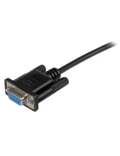 StarTech.com Cable de 2m Nulo de Módem Serie RS232 DB9 - Hembra a Hembra - Color Negro 2