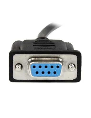 StarTech.com Cable de 2m Nulo de Módem Serie RS232 DB9 - Hembra a Hembra - Color Negro