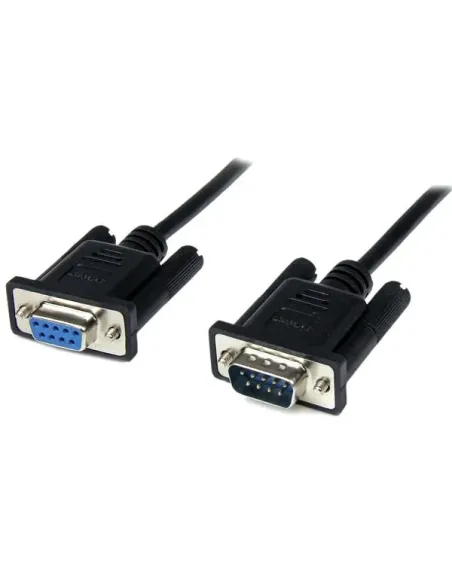 StarTech.com Cable 1m Módem Nulo Null Serie Serial DB9 Hembra a Macho - Negro